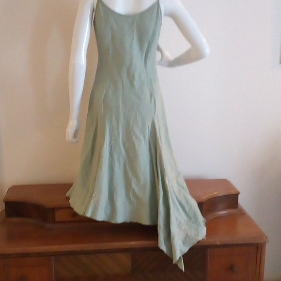 ***HOST PICK!!*** Mint-Green, High/Low-Hemmed Fully-Lined Sundress - Picture 4 of 4